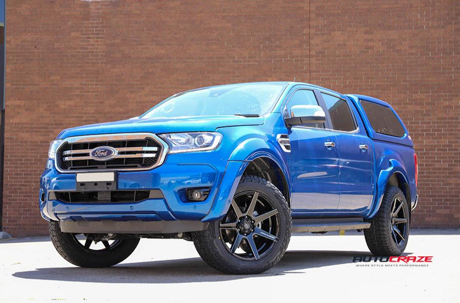 FORD RANGER AVALANCHE GLOSS BLACK MILLED ACCENTS